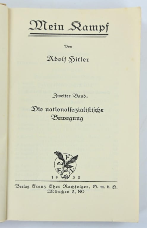 German Mein Kampf Pocket Book Set 1932