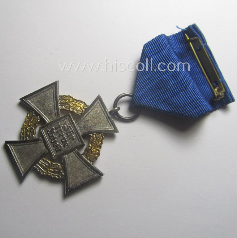 Minimally worn 'Treuedienst Ehrenzeichen' being of the so-called: 'Sonderstufe' as awarded for 50 years of loyal-service and that comes in an overall very nice- (ie. surely issued- and/or used-), condition
