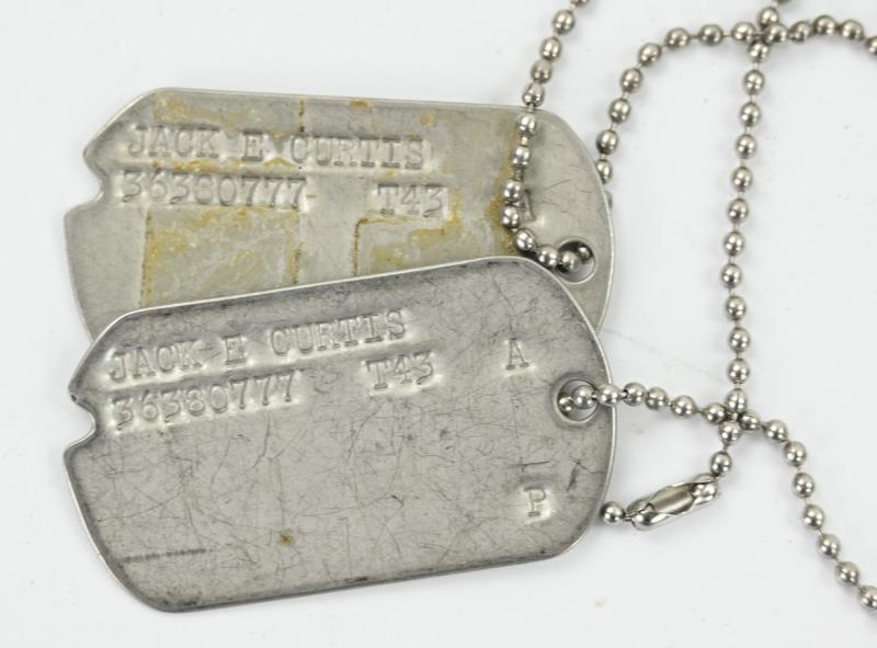 USAAF WW2 Dog-Tag Set 'Jack E. Curtis'
