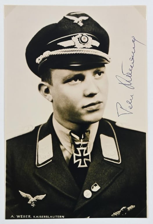 Signature of Luftwaffe KC Recipient ''Peter "Bonifazius Düttmann"'