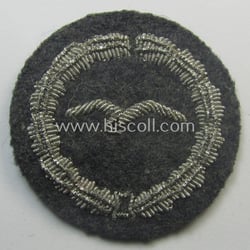 Hand-embroidered example of a: DLV (ie. 'Deutscher Luftsportsverband'-)...