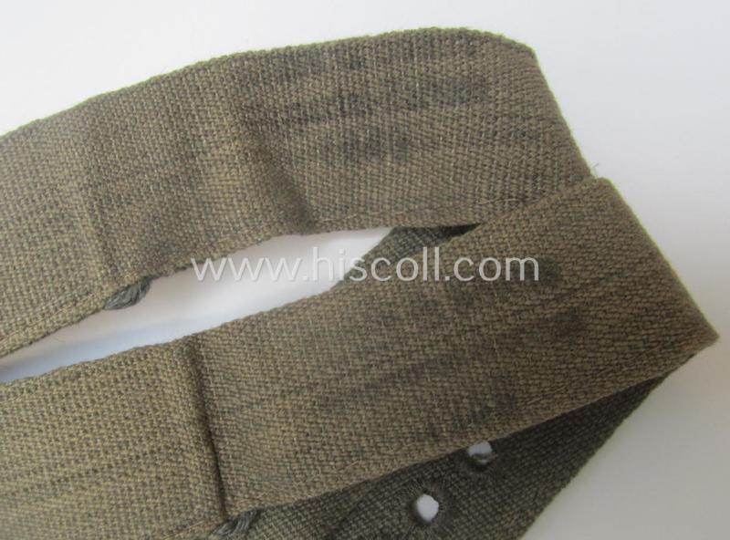 Fully matching pair of WH (Heeres, LW, SS etc.) so-called: inner-tunic straps (ie. 'Tragelaschen für WH-Jacken') being an identically styled- and maker-marked pair that comes in a hardly used- ie. worn, condition