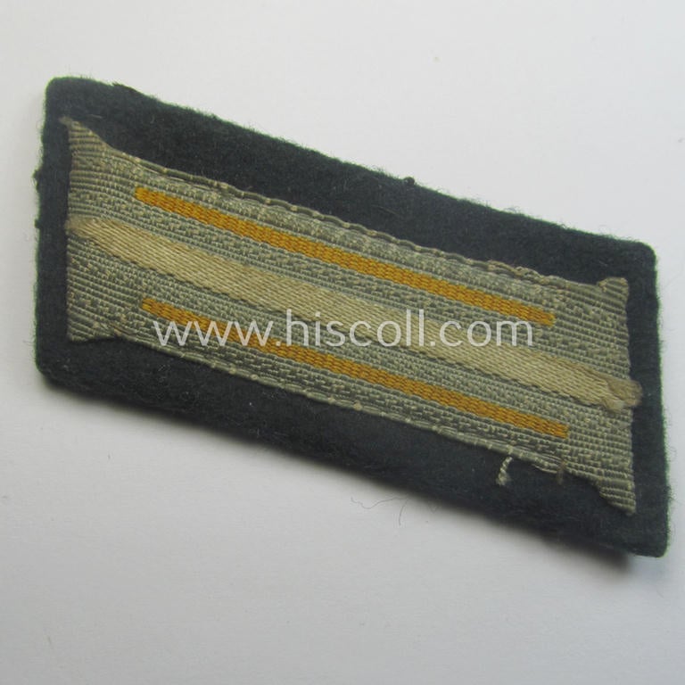 Pair of WH (Kriegsmarine) EM- (ie. NCO-) type collar-tabs (ie. 'Einheitskragenspiegel'): 'Küsten- o. Marine-Art.'