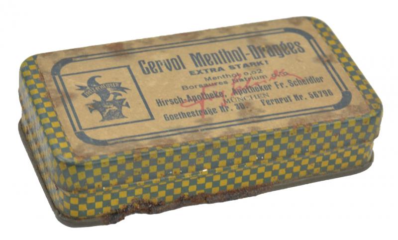 German Third Reich Era 'Gervol' Menthol Pastilles