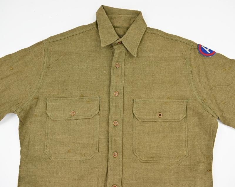US WW2 3rd Army Wool Shirt