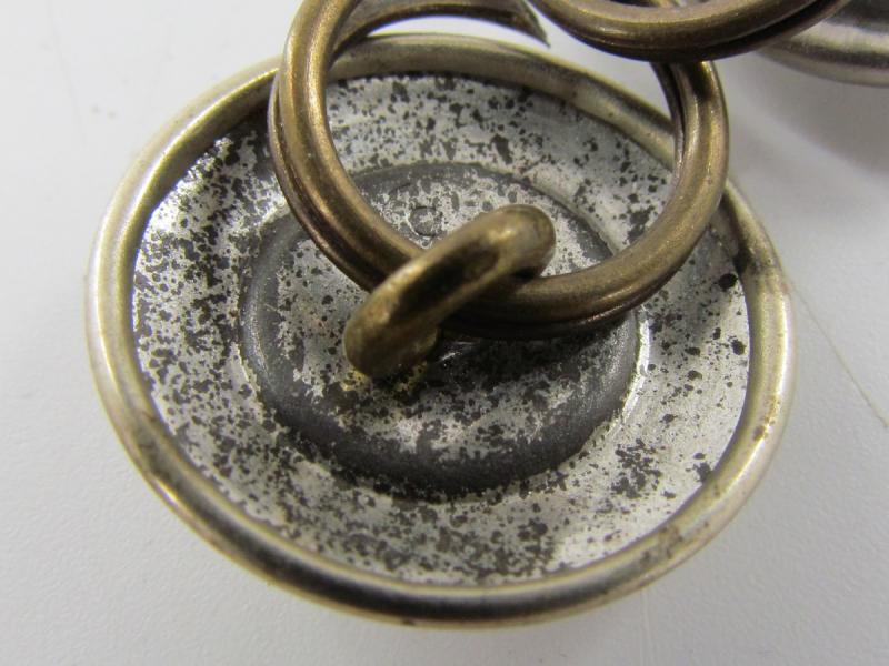 2 x Original German NSDAP (Nazi Party) Political Uniform Buttons