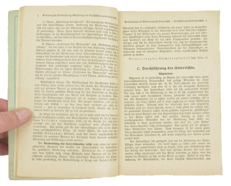 German WH Handbook Reibert 'Unteroffizierthemen'