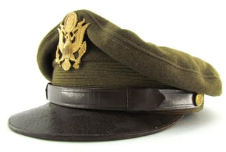US WWII Army Air Force Officer's Crusher Visor...