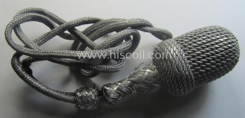 Attractive - and only moderately used! - example of a 'standard-issued'-pattern, so-called: WH (Heeres) dagger-knot (ie. 'Portepee für Heeres-Offiziersdolch')