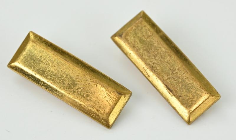 US WW2 2nd Lieutenant Rank Bar Set