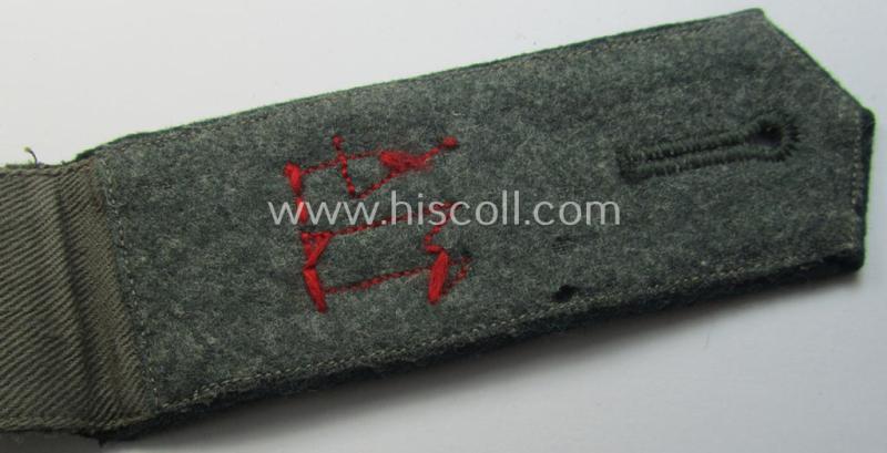 Single, WH (Heeres) EM-type 'cyphered' shoulderstrap: 'Soldat des Artillerie-Regiments 114'