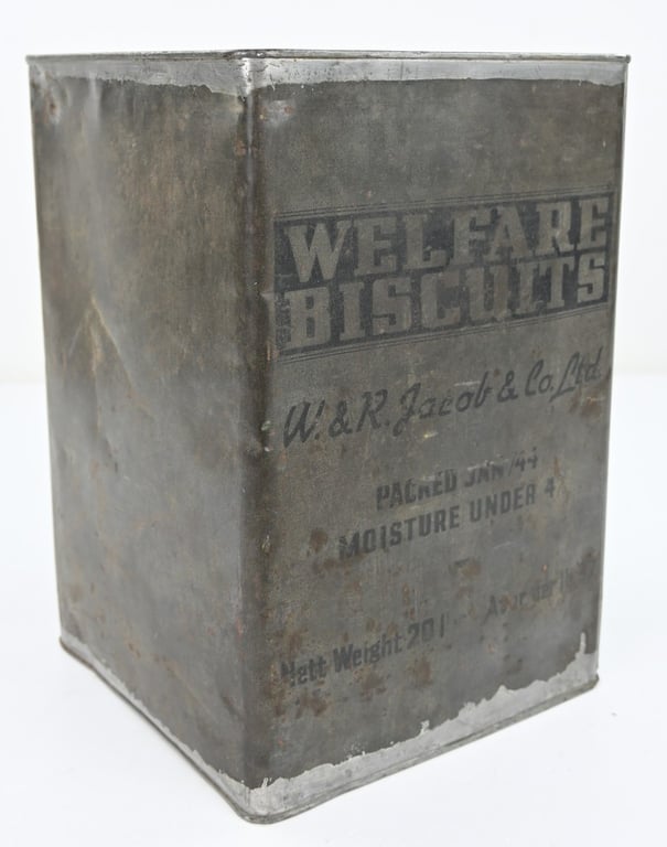 British WW2 FULL Ration Box of Biscuits