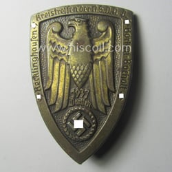 Commemorative - and unusually seen! - N.S.D.A.P.-related 'tinnie',...