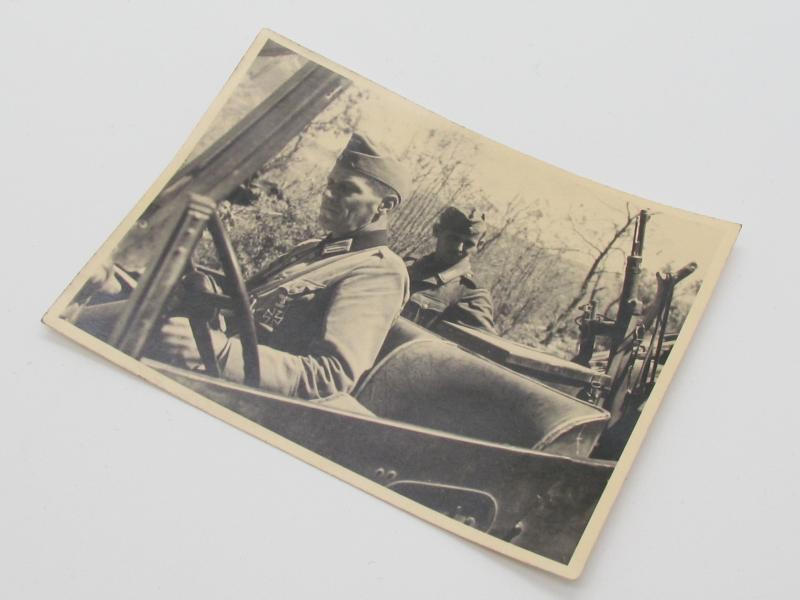 Photo of a Wehrmacht Soldiers in a car