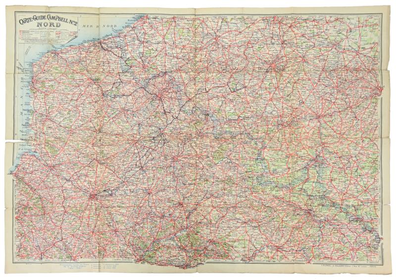 British WW2 Mapcase of Capt. Harris RASC