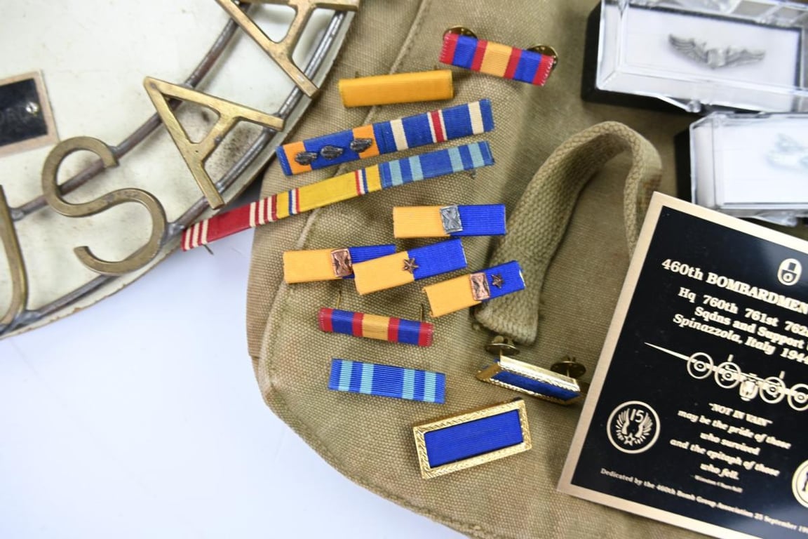 US WW2 Pilot Grouping 460th Bomb Group 50 Missions!