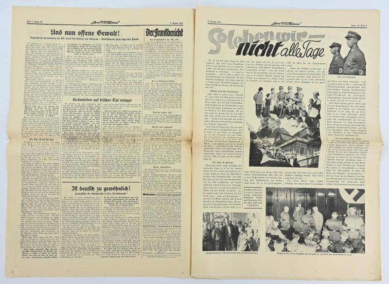 German Newspaper der SA-Mann 7 August 1937