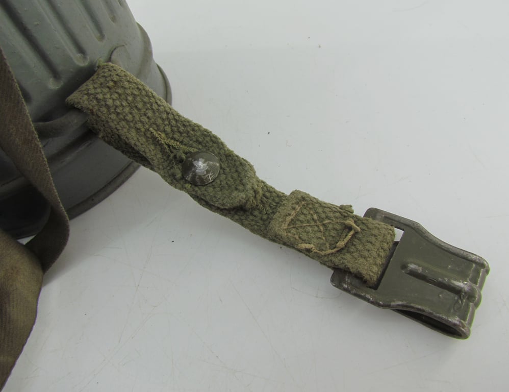 Kriegsmarine Grey Gasmask Cannister with straps