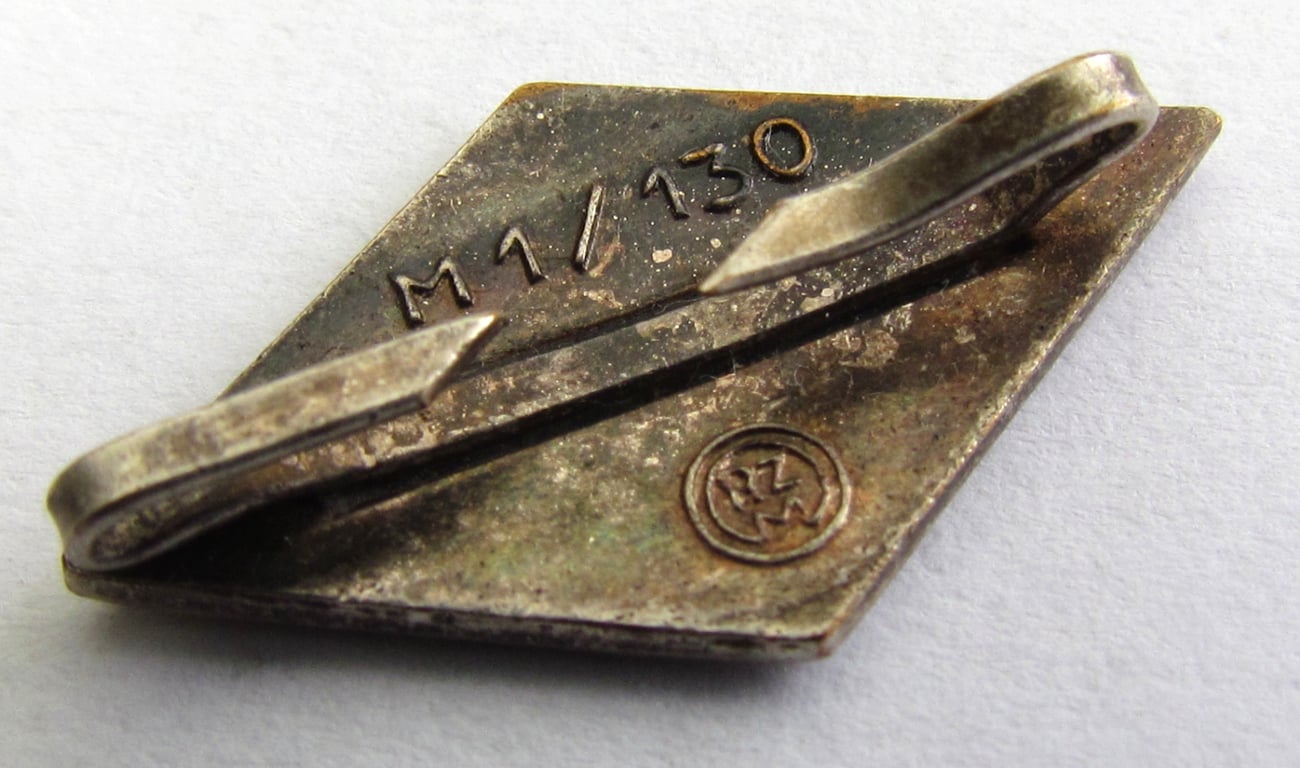 Hitler Youth Cap Badge by RZM M1/130