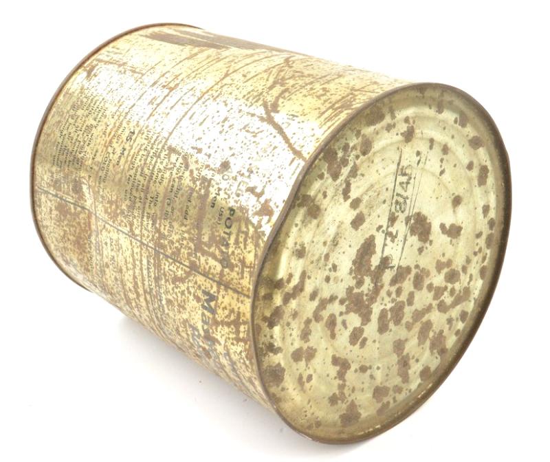 British WW2 Large Tin Can of Mashed Potato Powder