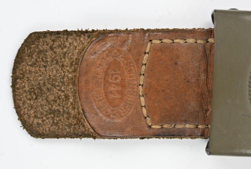German WH Beltbuckle with Tab 'E.Schneider'