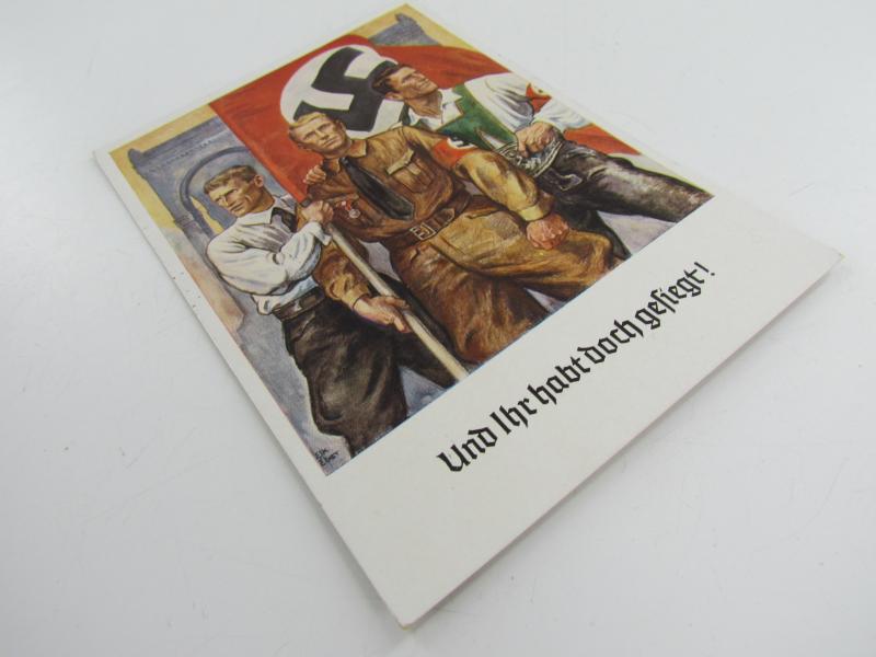 German Propaganda-Postcard - "Und Ihr habt doch gesiegt