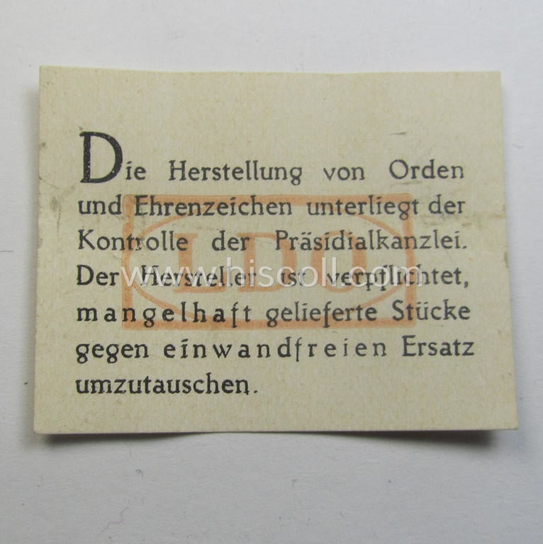 'Verwundeten-Abzeichen in Schwarz' being a maker- (ie. 'L/56'-) marked example by the company: 'Funcke & Brüninghaus' and that came stored in its typical 'LDO'-type etui (ie. two-pieced-box)