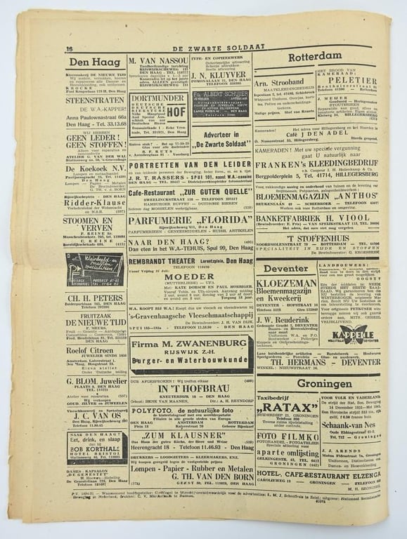 Dutch SS Magazine 'De Zwarte Soldaat' 1942