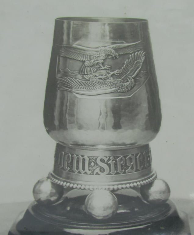 Original Factory Photograph of the WWI “Ehrenbecher für den Sieger im Luftkämpfe”
