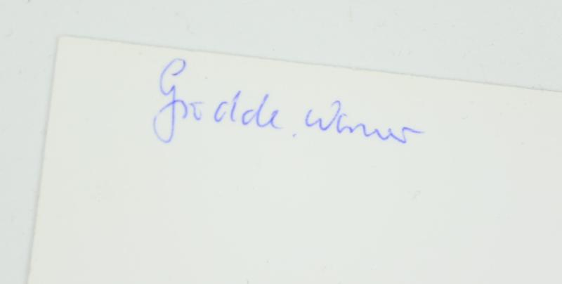 Signature of Luftwaffe KC Recipient 'Werner Grodde'