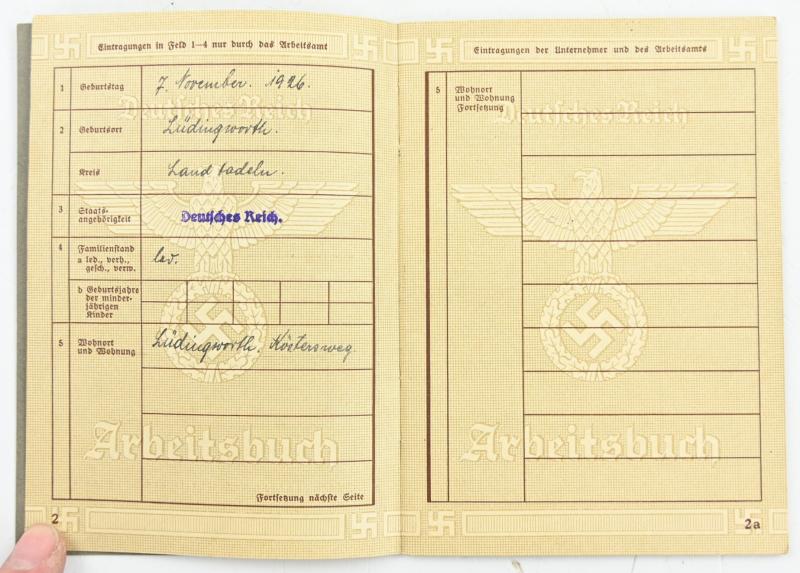 German Third Reich Workerspass