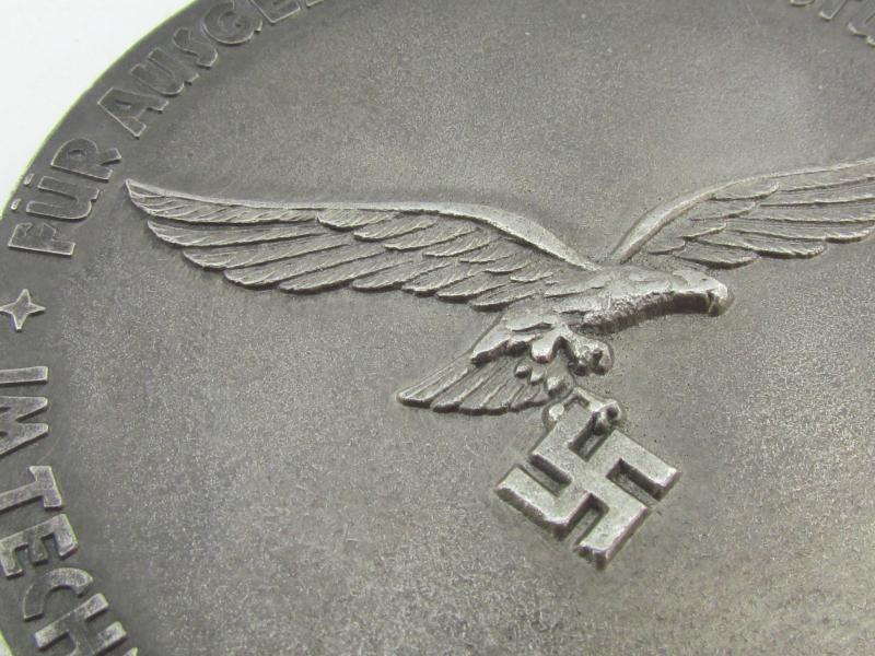 German Luftwaffe Göring Award Plaque – 74 mm – Technical Service in Case