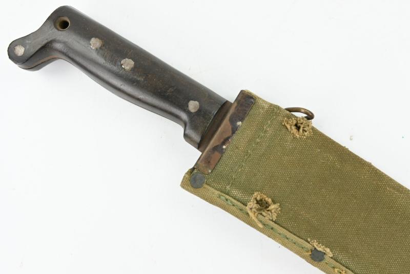 US WW2 Manchete with Canvas Scabbard