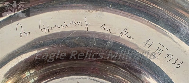 Herman Göring  800 Commemorative Silver Bowl *Stunning - one of a kind*