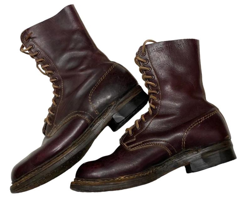 2nd Model Fallschirmjäger Jumpboots in Brown (!) Leather