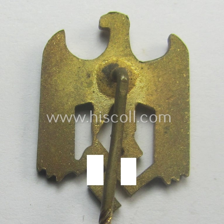 Bright-golden-toned lapel-pin (ie. 'Zivilabzeichen') to be worn on the civil attire as was intended for usage by the various staff-members of the 'Kriegsmarine'