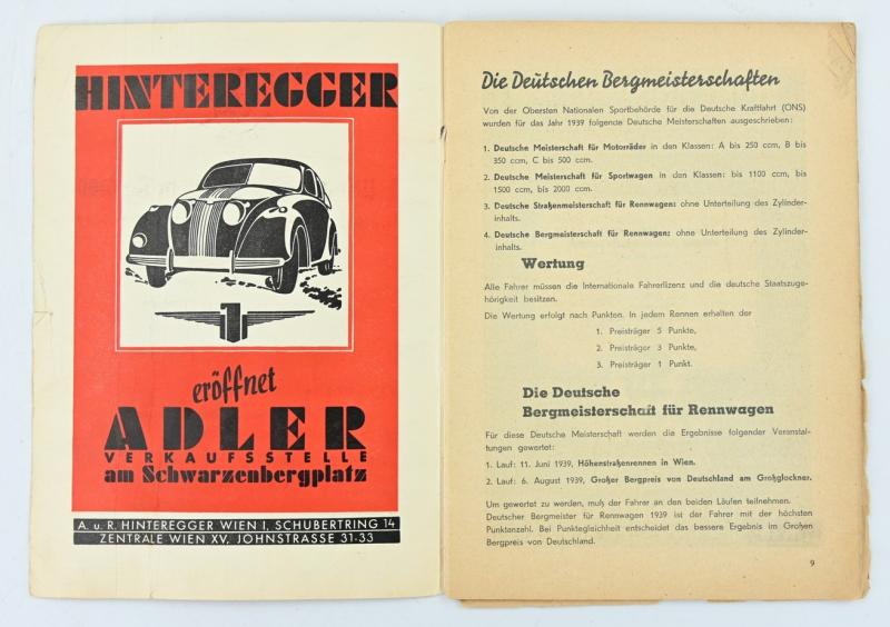 German NSKK Program Booklet