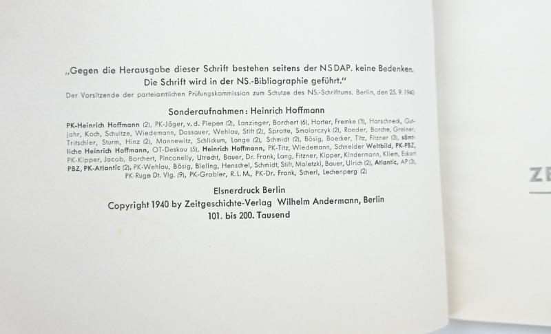 German Book Adolf Hitler 'Mit Hitler im Westen'