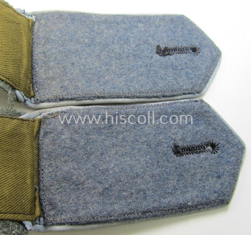 Attractive - and fully matching! - pair of Eastern-volunteer- (ie. 'Ostvölker'-) related shoulderstraps as was intended for a: 'Turkistanischer'-volunteer within the 'Deutsche Wehrmacht' (ie. within the: 'Turkistanisches Legion')