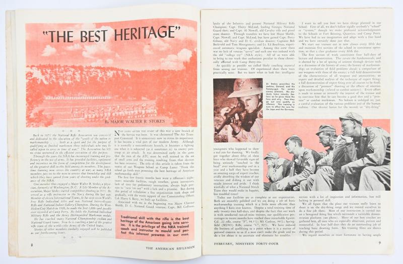 US WW2 Era Rifleman Magazine 1944