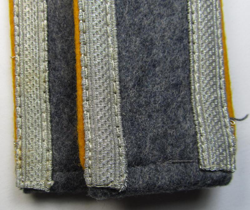 Superb - and fully matching! - pair of mid- (ie. later-) war-period, typical 'tailor-made' WH (Luftwaffe) NCO-type shoulderstraps as was intended for usage by an: 'Unteroffizier der Flieger o. Fallschirm-Truppen'