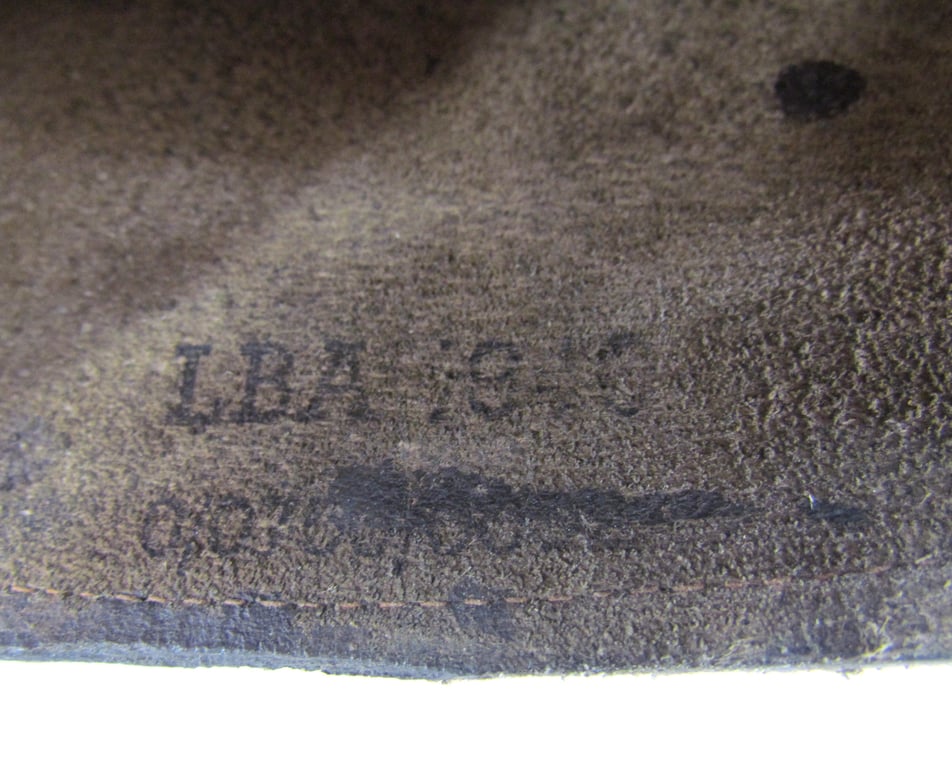 Luftwaffe Pilot Gloves dated 1940 and RB Numbered and LBA Marked