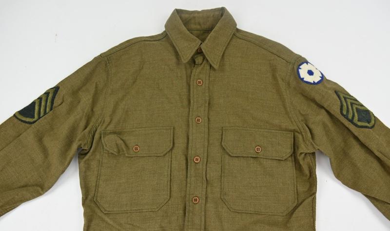 US WW2 Wool Shirt 6th Service Command