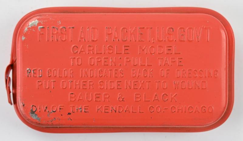 US WW2 M-1924 First Aid Pouch with First Aid Kit