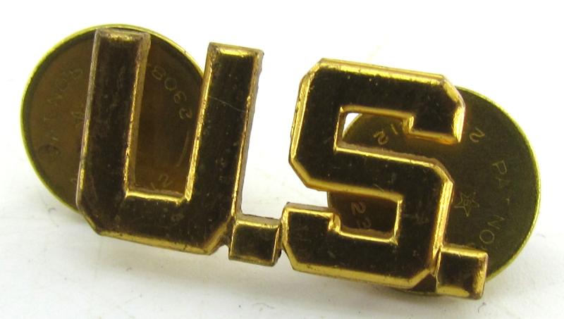 1x US WWII Collar Pin U.S