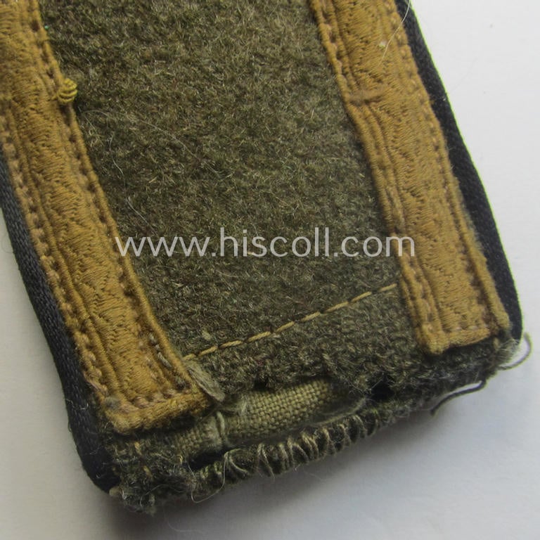 Single, WH (Heeres) 'tropical-issued'- (ie. early 'DAK'-related), NCO-type shoulderstrap as was intended for an: 'Unteroffizier der Pionier-Trpn.'