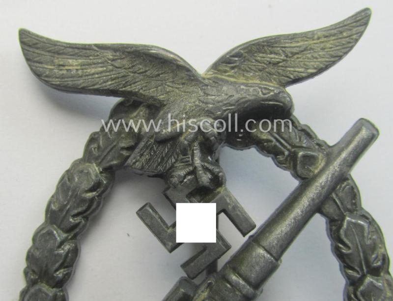 WH (Luftwaffe) 'Flakkampfabzeichen' by the: 'Wilhelm Hobacher'- (ie. 'WH'-) company