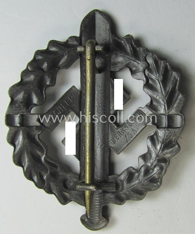 Attractive, early- (ie. pre-) war-period example of an: 'SA-Sportabzeichen in Bronze' being a detailed and/or neatly maker- (ie. 'Fechler - Bernsbach i. Sa.'-) marked example that is void of a bearers'-number