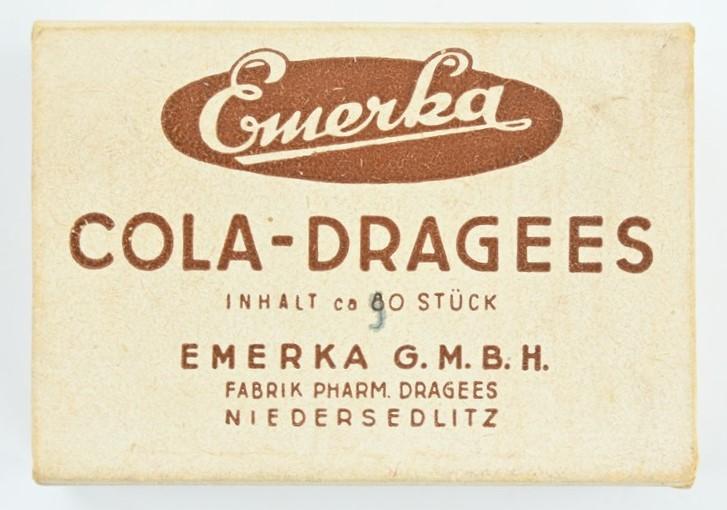 German Third Reich Era Box Of Cola Energy Tablets
