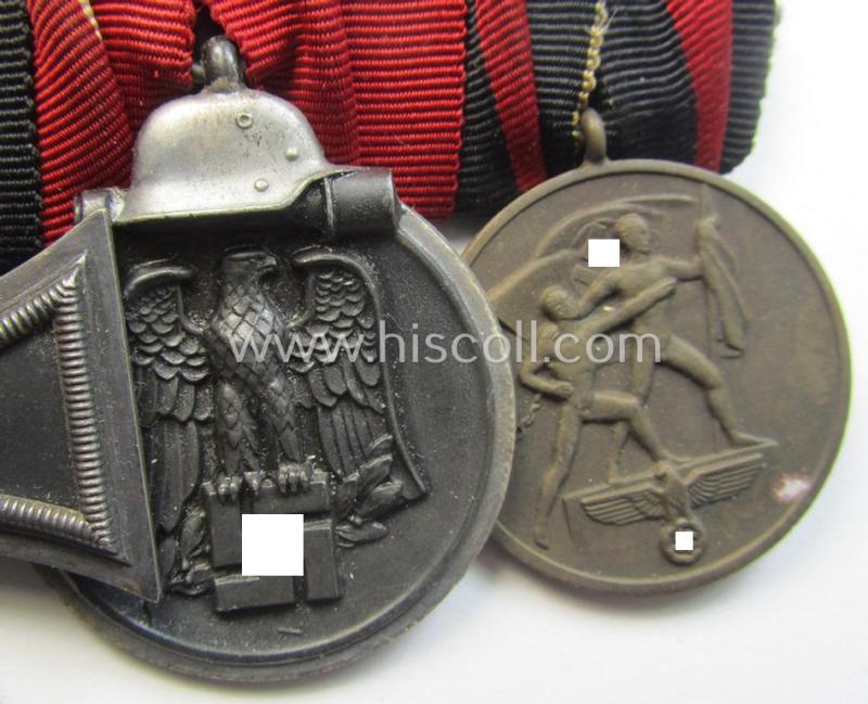 3-pieced WH (Heeres etc.) medal-bar (ie.: 'Ordenspange')
